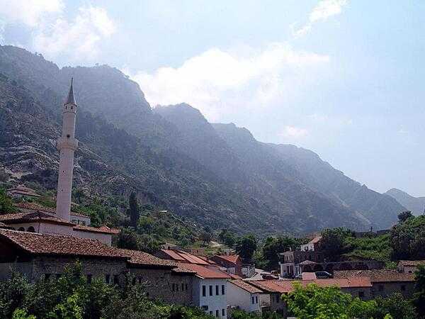 The town of Kruje, Albania, is known as the hometown of Skanderbeg, Albania's national hero. The 15th-century military leader is remembered for his prolonged but successful struggle against the Ottoman Empire.