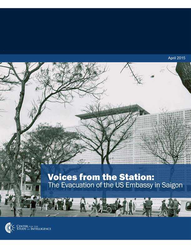 Cover for the monograph "Voices from the Station: The Evacuation of the US Embassy in Saigon