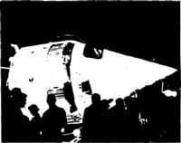 Black and white image of the Lunik spacecraft.
