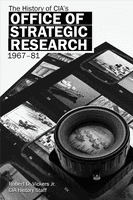 Cover of a publication title "Office of Strategic Research" showing stacks of negatives and a camera lens.