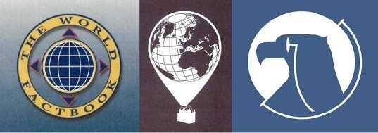 Progression of The World Factbook Logo from 2001 to today.