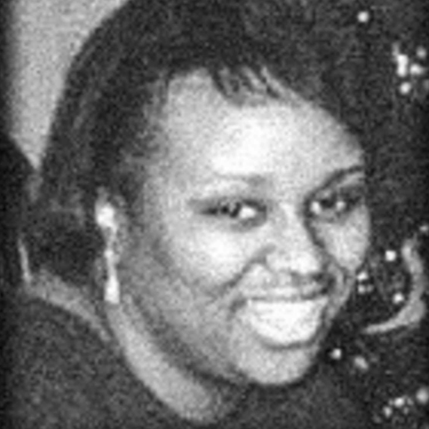 A black and white headshot of Jacqueline K. Van Landingham.