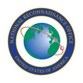 Logo for the National Reconnaissance Office featuring a globe.