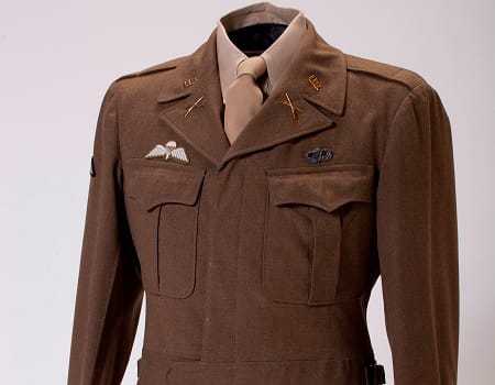 A farther view of the Colonel's uniform jacket.