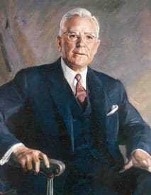 Painted portrait of Former DCI John A McCone.