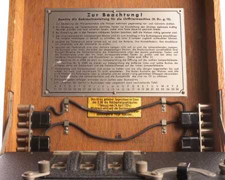 A shot of the instructions on the inside of the machine