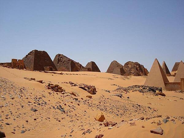 Pyramids of the Kushite rulers at Meroe.