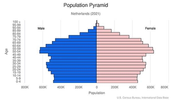 Netherlands The World Factbook   NL Popgraph2021 