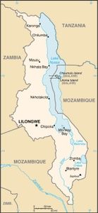 Malawi The World Factbook   MI Map 