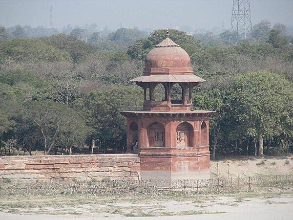 A pavilion on the grounds of the Taj Mahal.
