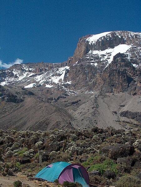 View from Macheme Camp, Mount Kilimanjaro.
