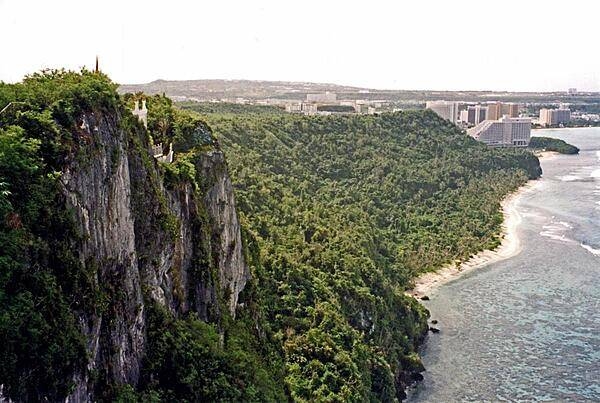 Two Lovers&apos; Point is located near the island&apos;s major resort areas.