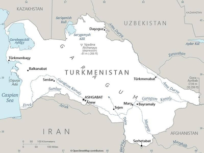 Turkmenistan 2022 World Factbook Archive   TX Map 