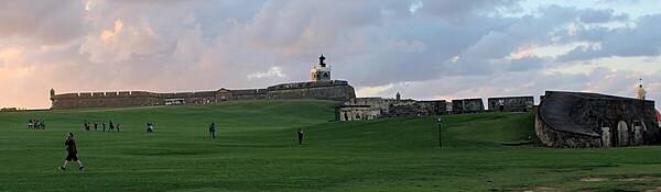 The Castillo San Felipe del Morro is a citadel built between 16th and 18th centuries in San Juan. The fortification, sometimes referred to simply as el Morro or 'the promontory,' was designed to guard the entrance to San Juan Bay and defend the Spanish colonial port city of San Juan from seaborne enemies. The citadel was declared a World Heritage Site by the UN in 1983. Over two million visitors a year explore the fortress, making it one of Puerto Rico's leading tourist attractions. Photo courtesy of the US National Park Service.