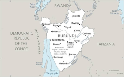 Burundi 2022 World Factbook Archive   BY Map 