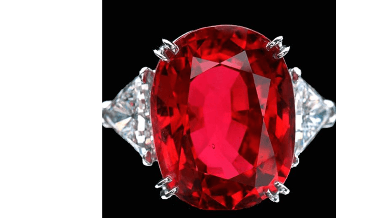 More than 90% of the world’s rubies come from Burma, particularly the mountainous Mogok area. The term "Burmese ruby" is synonymous with the best and most valuable rubies with the finest color -- red to slightly purplish-red and medium-dark in tone. Mined in Burma in the 1930s, the 23.1-carat Carmen Lúcia Ruby pictured here is among the largest faceted Burmese rubies in the world. (Photo courtesy of Smithsonian Natural History Museum/Chip Clark.)