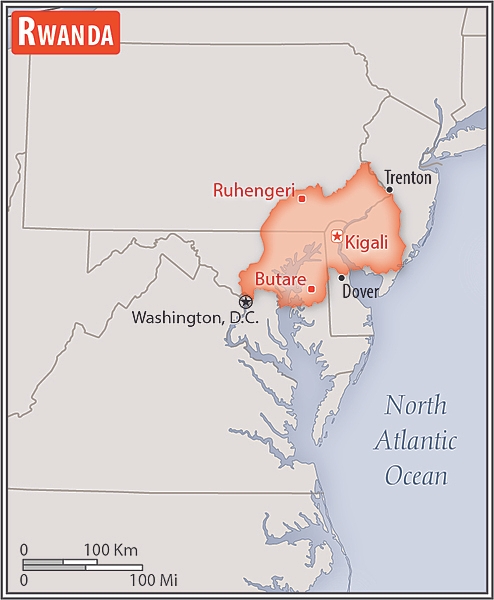 Area comparison map