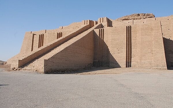 Close view of the Great Ziggurat of Ur in Iraq, showing some of the architectural details. Photo courtesy of the US Department of Defense/ Spc. Chastity Boykin.