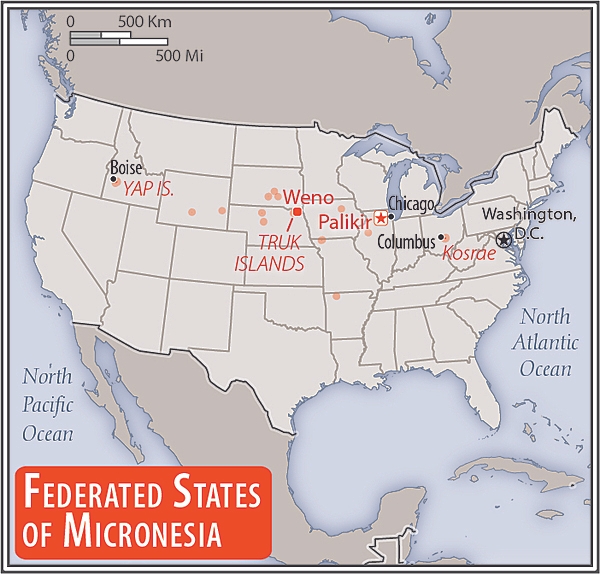 Area comparison map