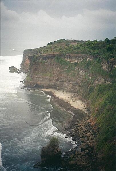 View from the cliffs at Pura Luhur Uluwatu, Bali, Indonesia.