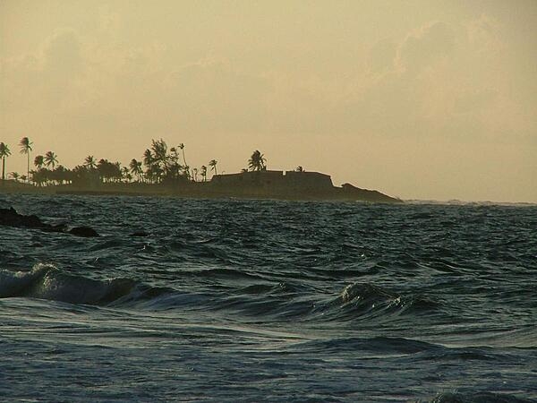 A late afternoon haze envelopes the fortress of San Felipe del Morro in San Juan.