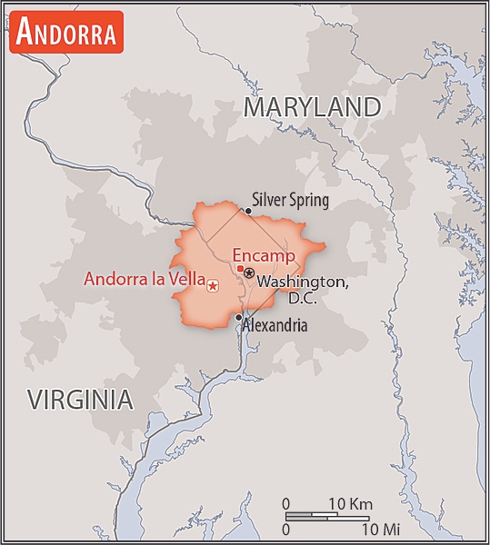 Area comparison map