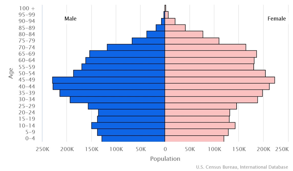 2023 population pyramid