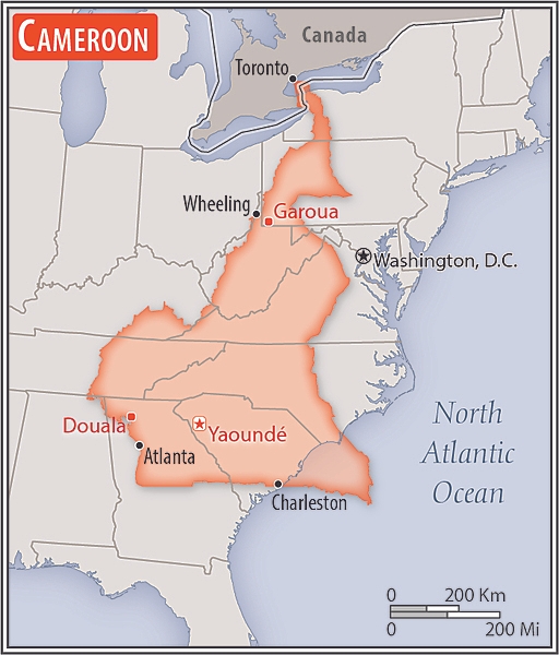 Area comparison map