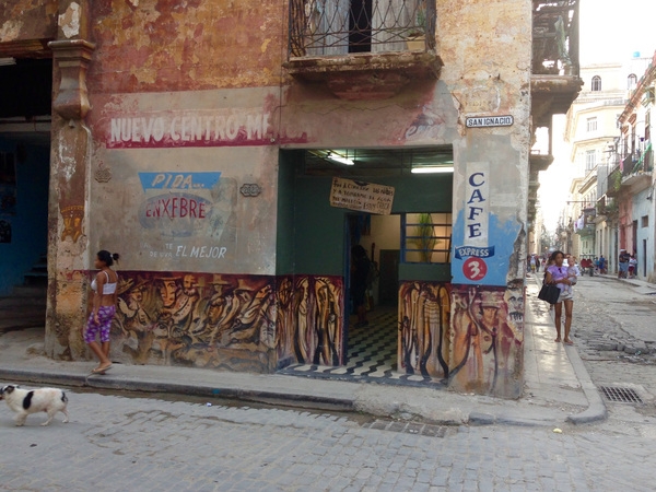 Along San Ignacio Street in Havana, Cuba.