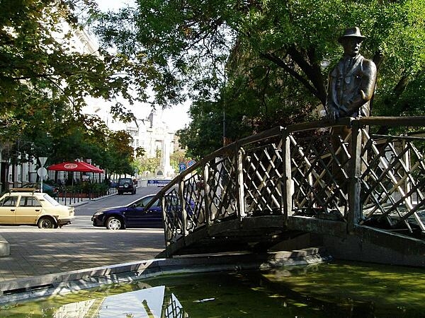 A monument in Budapest, Hungary, to Imre Nagy, leader during the failed 1956 revolution.