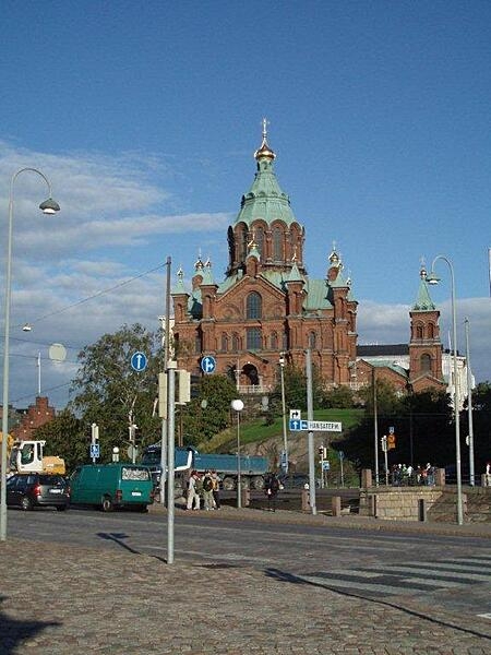 Completed in 1868, the Uspenski Russian Orthodox Cathedral in Helsinki, Finland, is the largest Russian Orthodox church in Western and Central Europe.