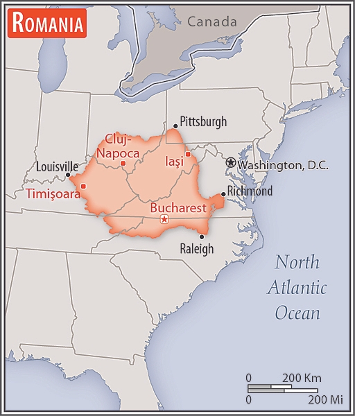 Area comparison map