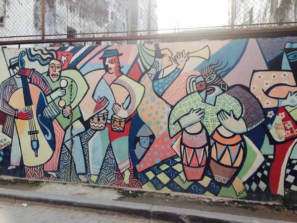 Musical mural in Havana, Cuba.