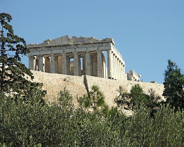 A view of the Parthenon on the Acropolis in Athens, Greece. Built in the 5th century B.C., it is the most important surviving building of Classical Greece.