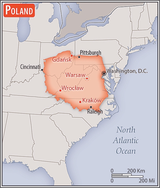 Area comparison map