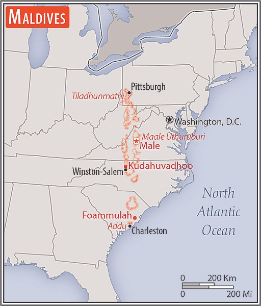 Area comparison map