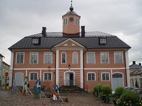 Erected in 1764, the former city hall in the town of Porvoo, Finland, is now a museum.