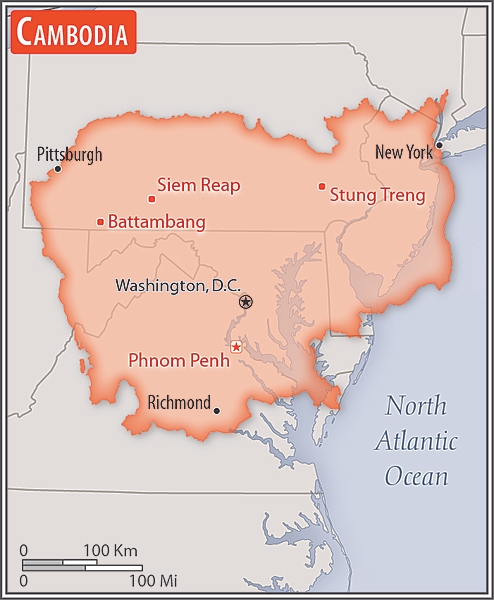 Area comparison map