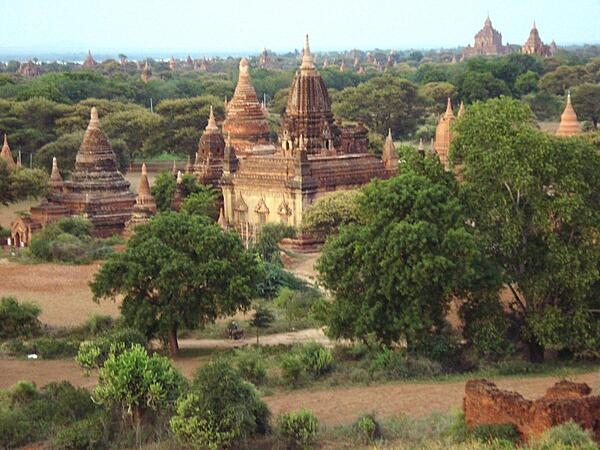 The ancient city of Bagan, Burma, is located in Mandalay Division and is home to over 2,000 pagodas and temples. The majority of the buildings were built during the 11th to 13th centuries when Bagan was the capital of the Burmese Empire.