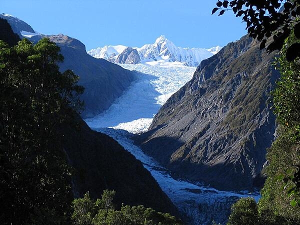 Fox Glacier in Aoraki/Mount Cook National Park, South Island.