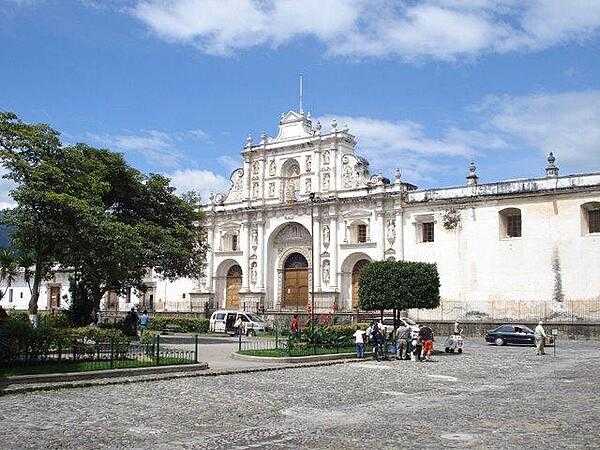 Cathedral in the city of Antigua, Guatemala.