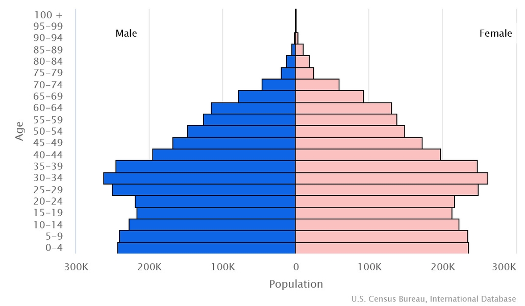 2023 population pyramid