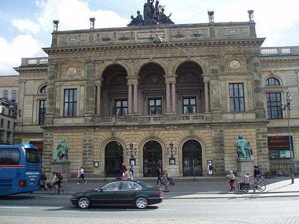 The Royal Danish Theater in Copenhagen, Denmark, home of the Royal Ballet and Royal Opera.