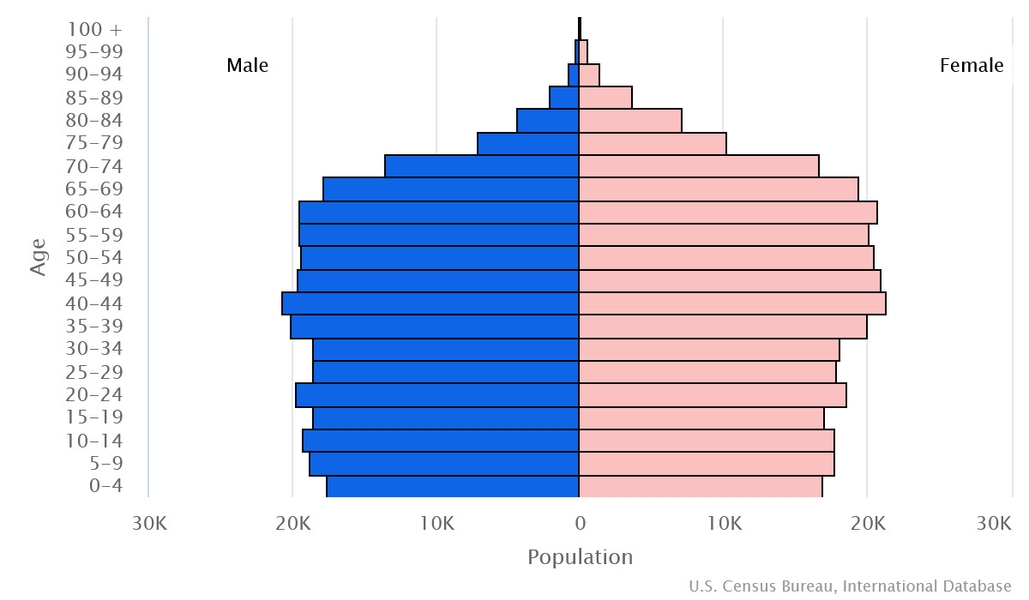 2023 population pyramid