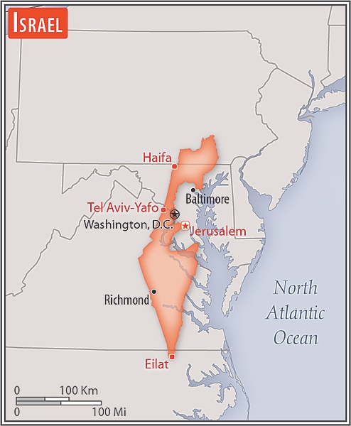 Area comparison map