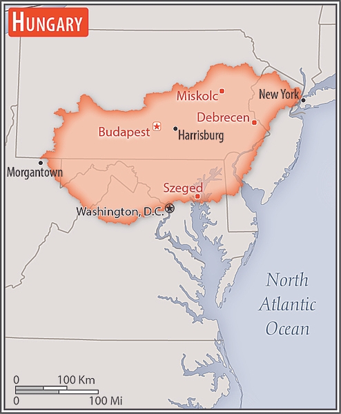 Area comparison map