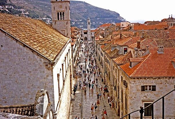 Stradun, the main street of Dubrovnik, Croatia.