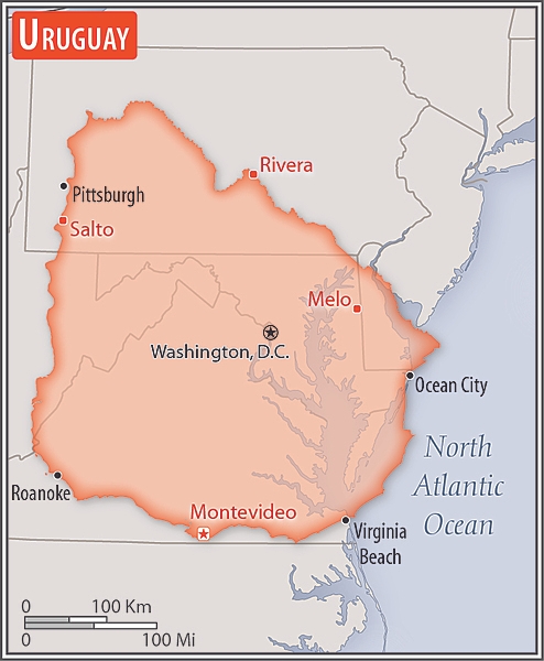 Area comparison map