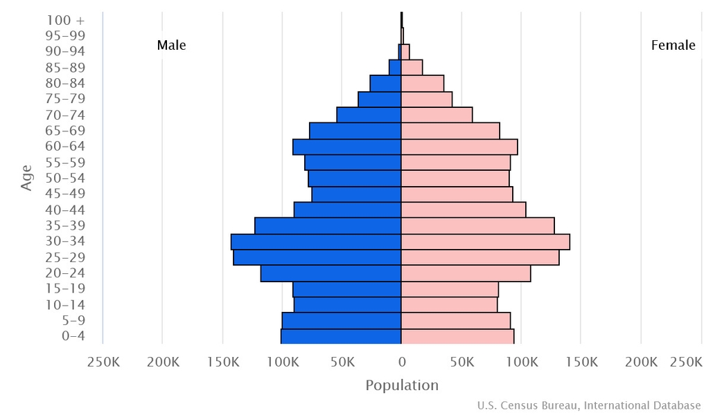 2023 population pyramid