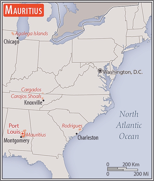 Area comparison map